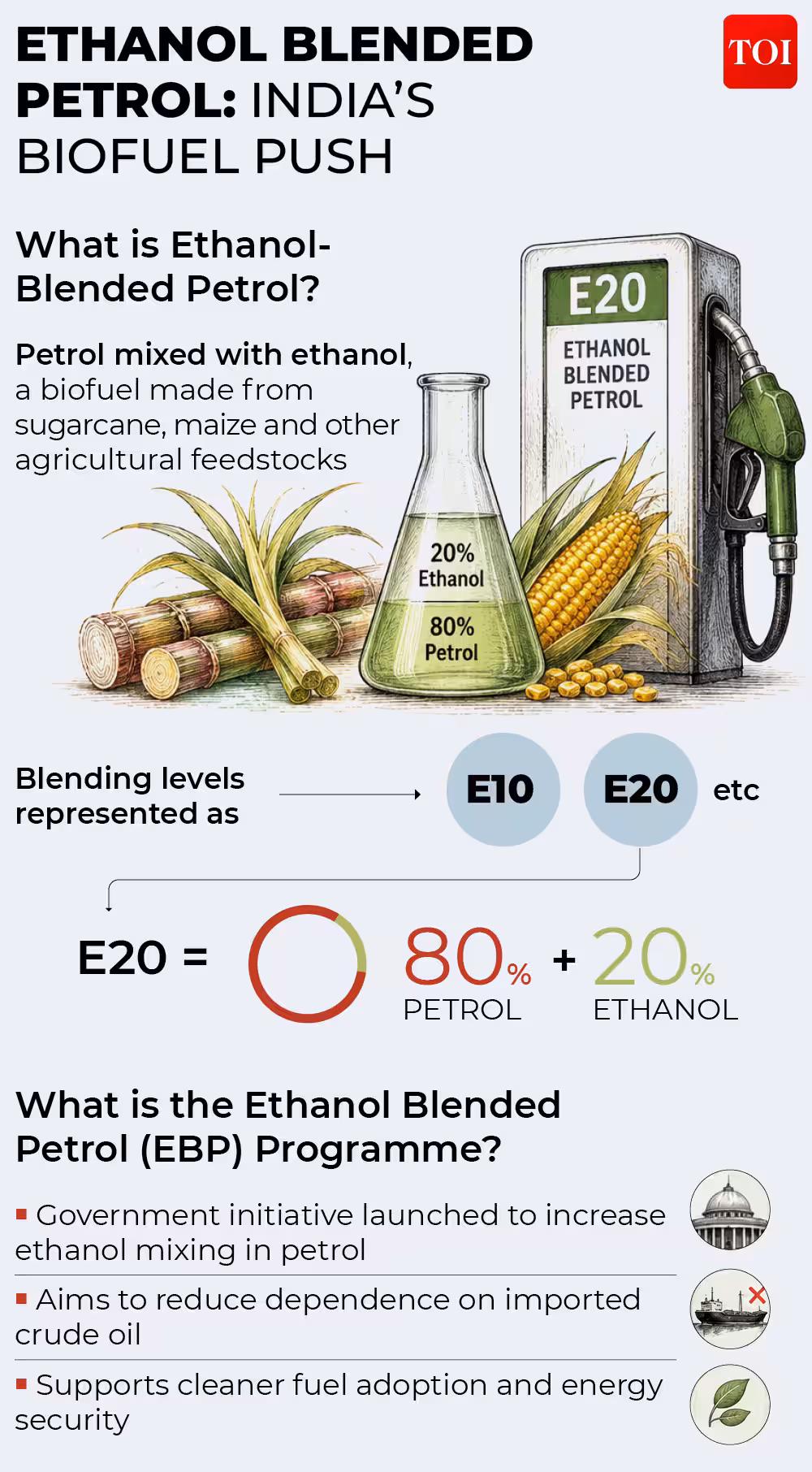 Ethanol blended petrol