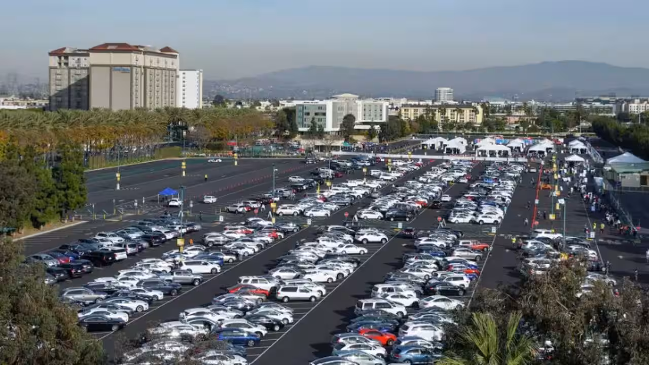 The former farmland became the site of the Toy Story parking lot (Getty images)