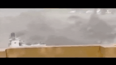 Nepal floods: Survivor captures horrifying moment flash floods engulf homes, roads and buildings